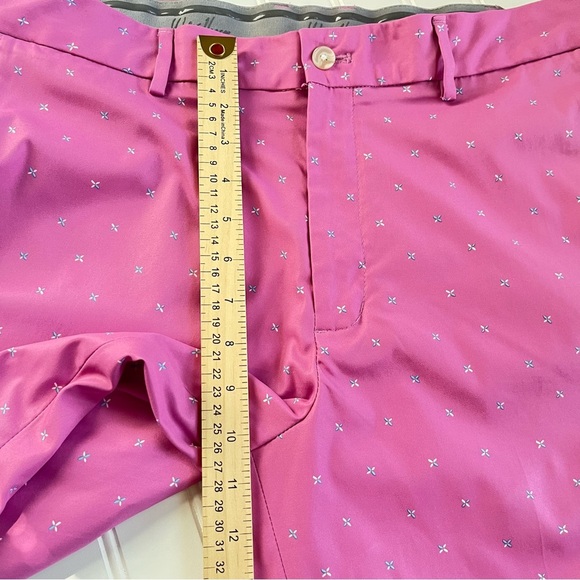 Walter Hagen 11 Men's Golf Shorts 10" L Pink/Mauve Rubber Grip Waistband Size 36 - Picture 7 of 8